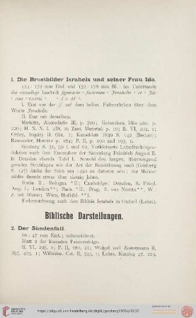 1. Die Brustbilder Israhels und seiner Frau Ida