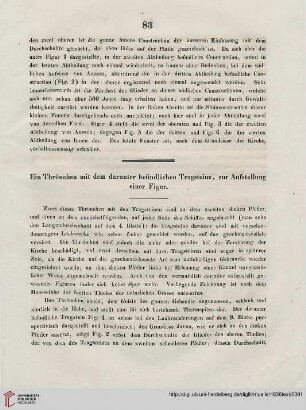 Ein Thrönchen mit dem darunter befindlichen Tragsteine, zur Aufstellung einer Figur