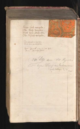 Vermerke von Daniel Sudermann