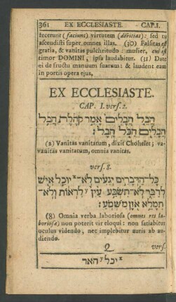 Ex Ecclesiaste.