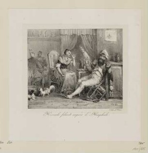 Herkules und Omphale, aus: "Lithographisches Album"