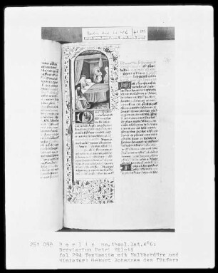 Breviarium Petri Mileti — Geburt des Täuferjohannes, Folio 294recto