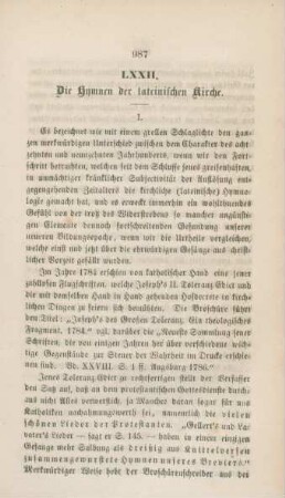987-999 Die Hymnen der lateinischen Kirche