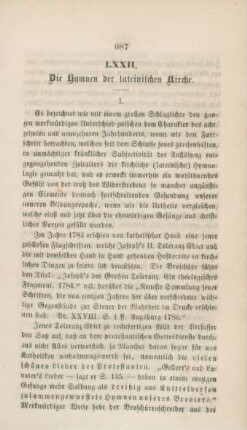 987-999 Die Hymnen der lateinischen Kirche