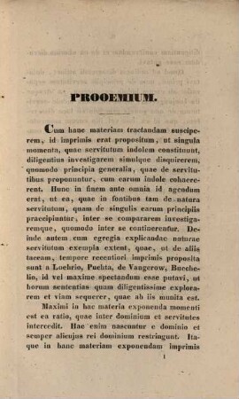 De servitutem indole et principiis communibus dissertatio