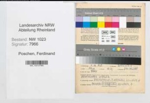 Entnazifizierung Ferdinand Poschen , geb. 01.10.1905 (Landwirt)