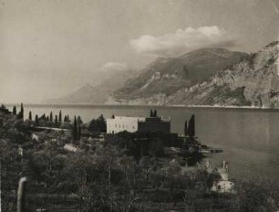 Italien. Gardasee. Ansicht der am Ufer gelegenen Villa Camilluccia, einem der letzten Wohnsitze der letzten Geliebten des faschistischen italienischen Diktators Mussolini, Clara Petacci.