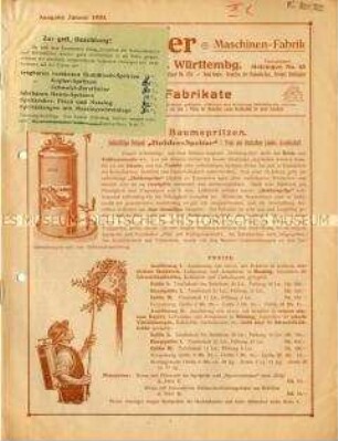Trag- und fahrbare Pflanzen- und Baumspritzen