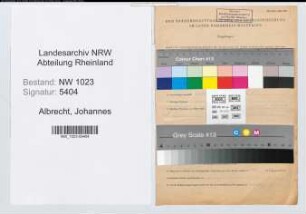 Entnazifizierung Johannes Albrecht , geb. 09.09.1901 (Verwaltungssekretaer)