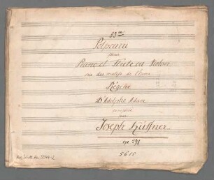 Potpourris, Flöte (Violine), Klavier, op. 291, HenK 291. - BSB Mus.Schott.Ha 5544-2