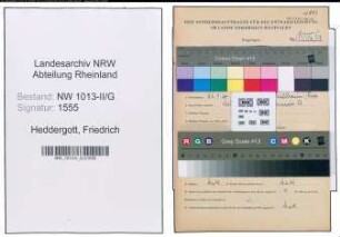 Entnazifizierung Friedrich Heddergott , geb. 23.01.1920 ()