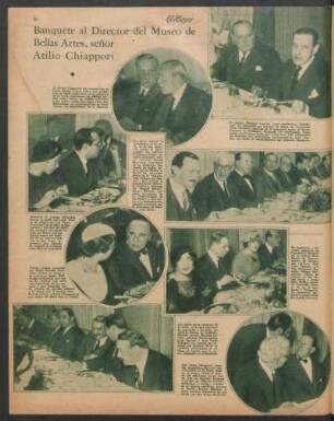 Banquete al Director del Museo de Bellas Arte, señor Atilio Chiappori