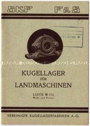 Kugellager für Landmaschinen