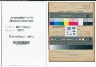 Entnazifizierung Heinz Schmalbauch, geb. 14.06.1899 (Gastwirt)