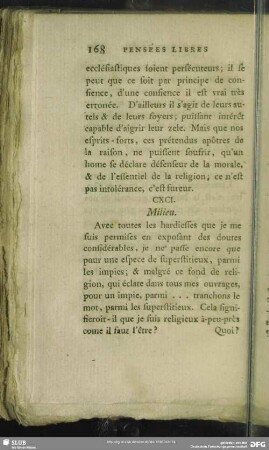 CXCI. Milieu