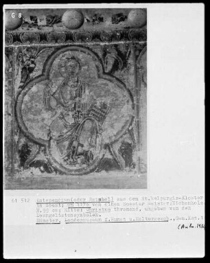 Christus und Heilige — Thronender Christus