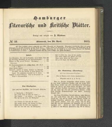 No. 33. 25. April 1855