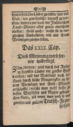 Das XXIX. Cap. Diese Meynung wird ferner widerlegt