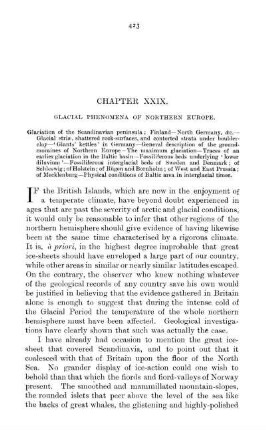 Chapter XXIX. Glacial Phenomena Of Northern Europe