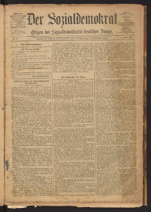 No. 1. 4. Januar 1890.