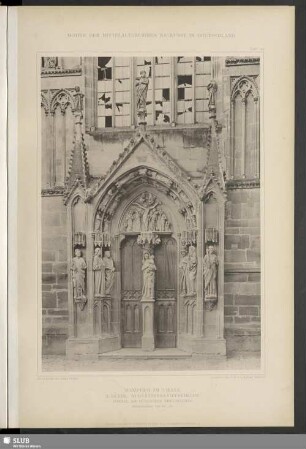 Wimpfen im Thale, S. Peter, Augustinerstiftskirche, Portal am südlichen Kreuzflügel