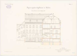 Regierungsgebäude, Köslin: Querschnitt 1:100