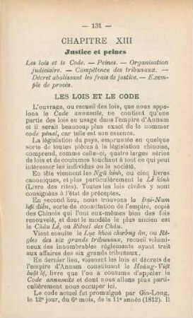Les lois et le code