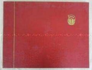 Grafikmappe mit Ansichten des VEB Eisenhüttenkombinats J.W.Stalin