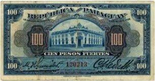 Geldschein, 100 Pesos, 1923
