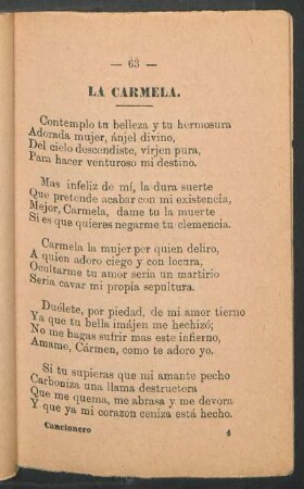 La carmela.