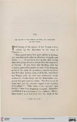 VII: The asylum to the temple - Priests, and ceremonies of the temple