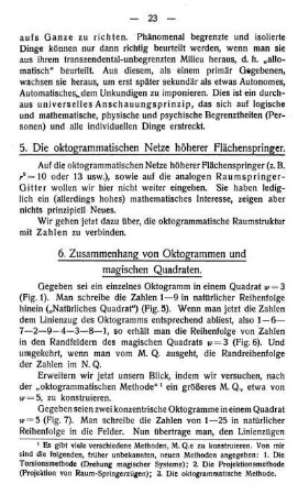 6. Zusammenhang von Oktogrammen und magischen Quadraten.