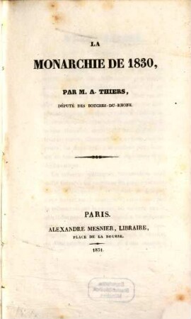 La Monarchie de 1830
