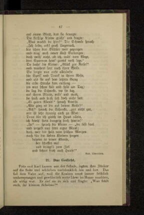 37. Das Gedicht.