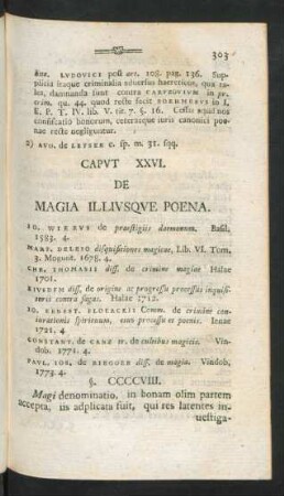 Caput XXVI. - XXX.