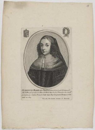 Bildnis der Henriette Marie de France
