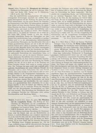 136-141 [Rezension] Reu, Johann Michael, D. Martin Luthers Kleiner Katechismus