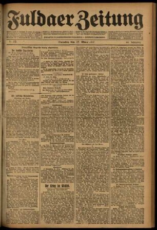 Ausgabe vom Dienstag, den 27. März 1917.