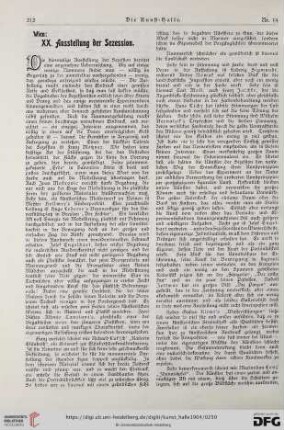 9: XX. Ausstellung der Sezession