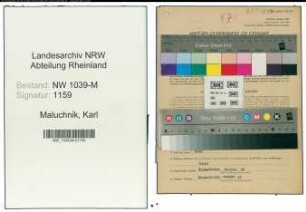 Entnazifizierung Karl Maluchnik , geb. 09.08.1905 (Haendler)