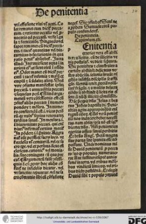 De penitentia.