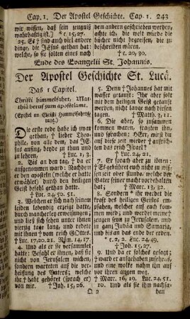 Der Apostel Geschichte St. Luca.