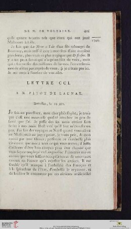 (Lettre CCI - CCX)