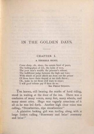 In the golden days : in 2 vol., 2