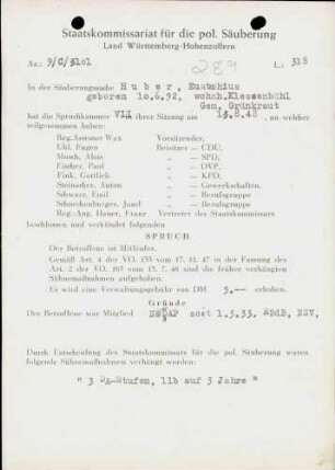 Huber, Eustachius