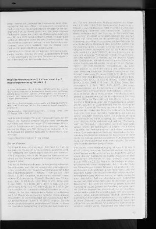 Baupolizeiverordnung (BPVO) § 10 Abs. 4 und Abs. 9 Baunutzungsverordnung (BNVO) § 13
