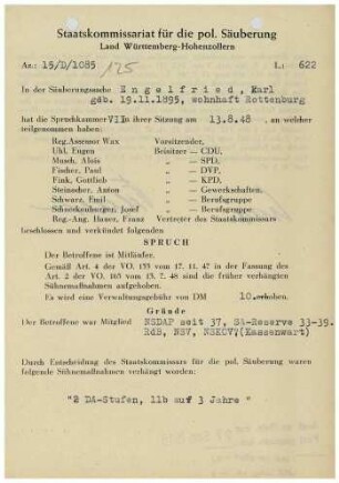 Engelfried, Karl