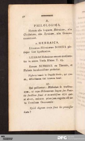 a. Hebraica.