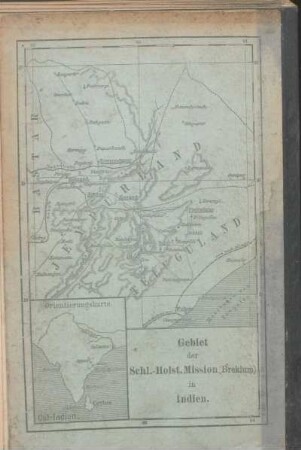 Gebiet der Schl.-Holst.Mission (Breklum) in Indien.