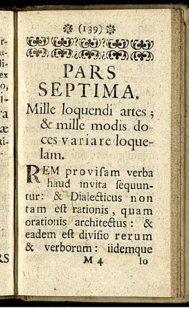 Pars Septima.